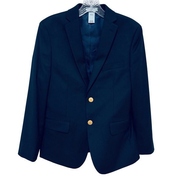 Class‎ Club Boy's Gold Button Blazer Modern Fit Stretch Size 16 - Picture 1 of 13